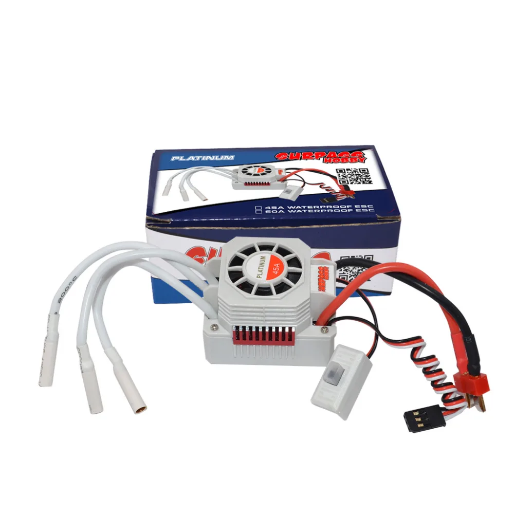 ÜBERTREFFEN HOBBY Platin 45A 60A Wasserdicht ESC für 1/10 1/12 1/14 RC Auto Lkw Modell Spielzeug