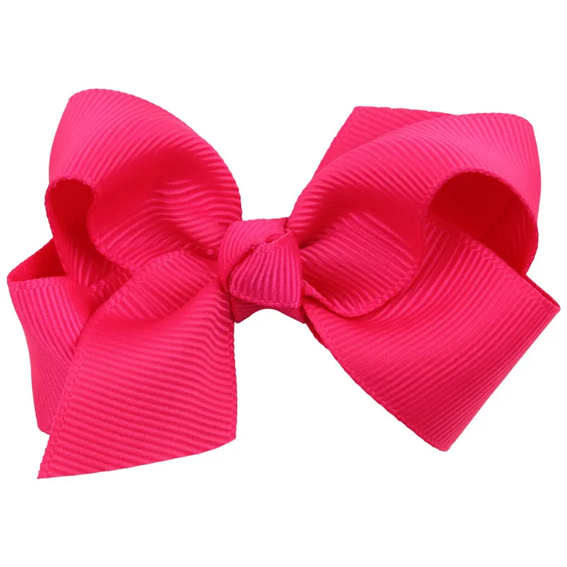 20 Color 3 Inch Kids Cute Solid Ribbon Hair Bow Hairpins Boutique Hair clips Handmade Princess Headwear Girls Hair Accessories