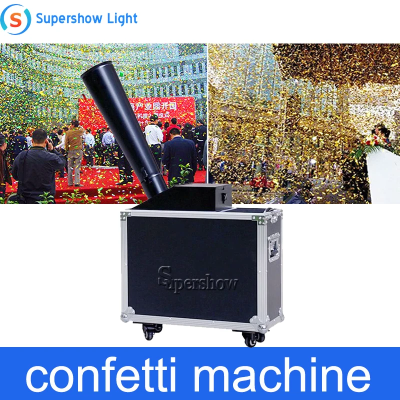 

1pcs/lot stage co2 confetti machine stage effect confetti cannon hand control co2 blaster jet 10m Flight case packing