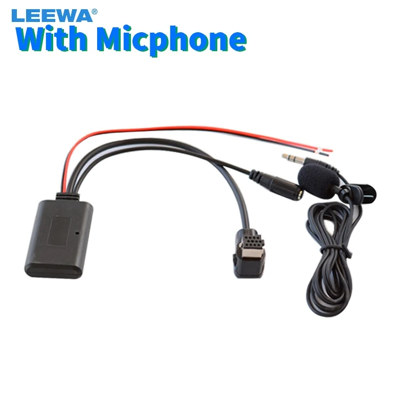 

LEEWA 5X Car Aux Audio Bluetooth Receiver Adapter For Pioneer P99 P01 Auto Stereo Aux Radio Module Bluetooth Cable #CA6071