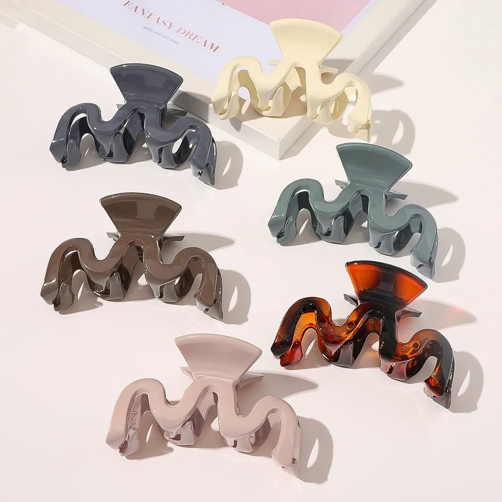 New Fashion Elegant Simple Wild Geometric Acrylic Vintage Hair Claw Clamps Hair Crab for Women Girls Hair Accessories Headwear