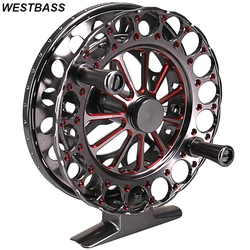 WESTBASS Fly Fishing Reel 2BB Large Arbor Aluminium Alloy Fly Reel 8kg Max Drag Left&Right Handle Fishing Wheel CNC Machine