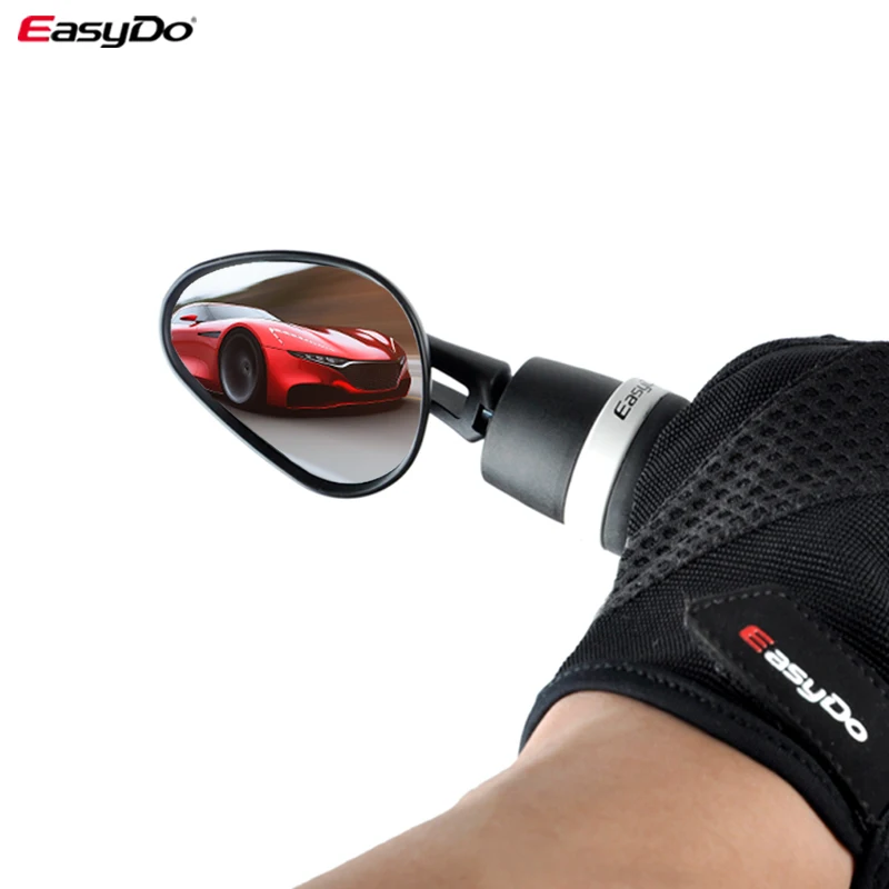 MTB Mirror Bike Rear View Bar End Sight Reflector Adjustable Left Mirror for Electric Scooter Road bike Easydo