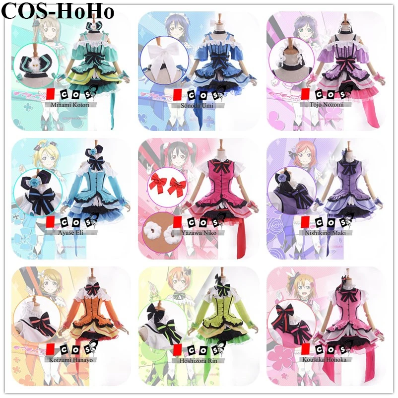 COS-HoHo Anime Lovelive Kira Kira Sensation Hanayo Maki Kotori All Members SJ Lolita Dress Lovely Uniforms Cosplay Costume