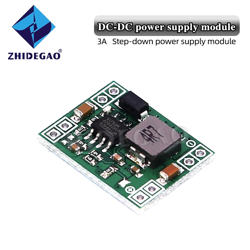 ZHIDEGAO DC-DC 3A Buck Step-down Power Supply Module 5V-12V 24V to 5V 3.3V 9V 12V Fixed Output High-Current  Replace LM2596