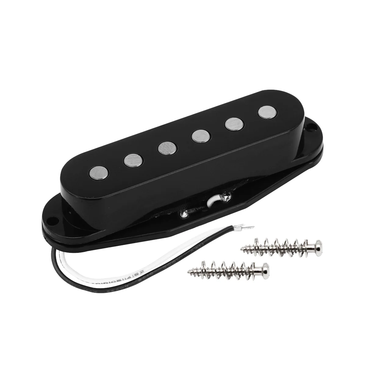 FLEOR Vintage Alnico 5 Pickup Black ST Guitar Single Coil Pickup, Neck/Middle/Bridge Pickup for Choose