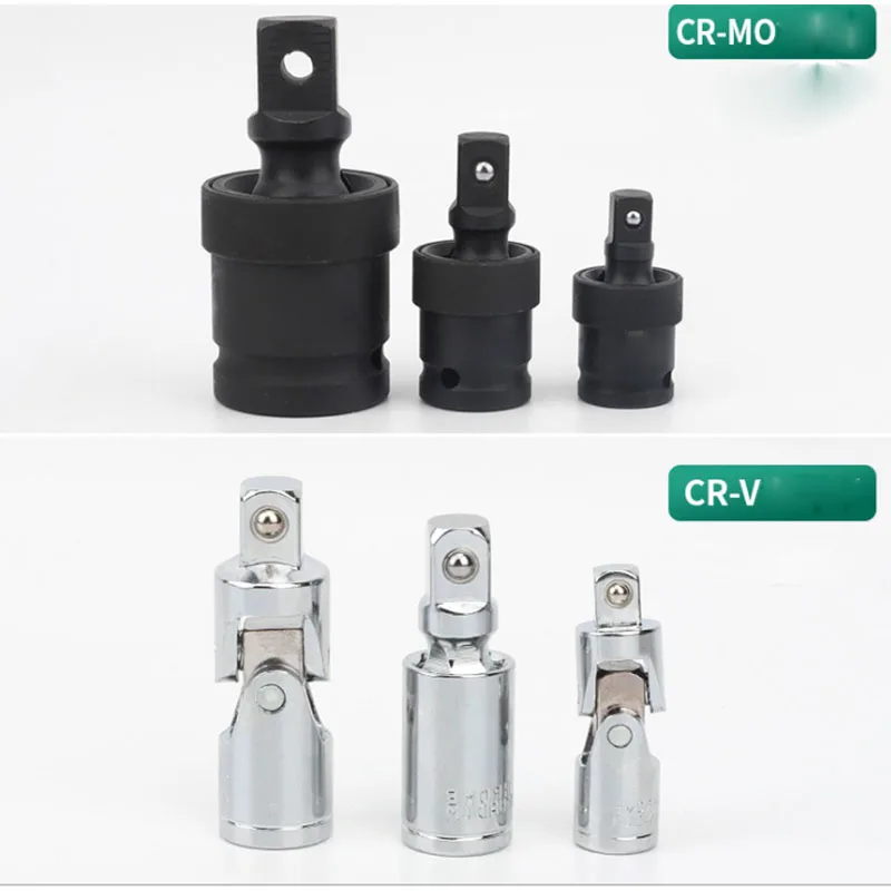 1/4 "3/8" 1/2 "1" Set di giunti universali a impatto di trasmissione presa a barra di prolunga ad angolo a cricchetto per utensili a bussola per chiavi manuali/pneumatiche