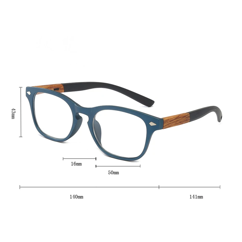 Zilead Wood Grain Reading Glasses for Women Men Fashion Presbyopia Presbyopic Eye Glasses Male Feamle Diopter + 1.50 2.5 3.5