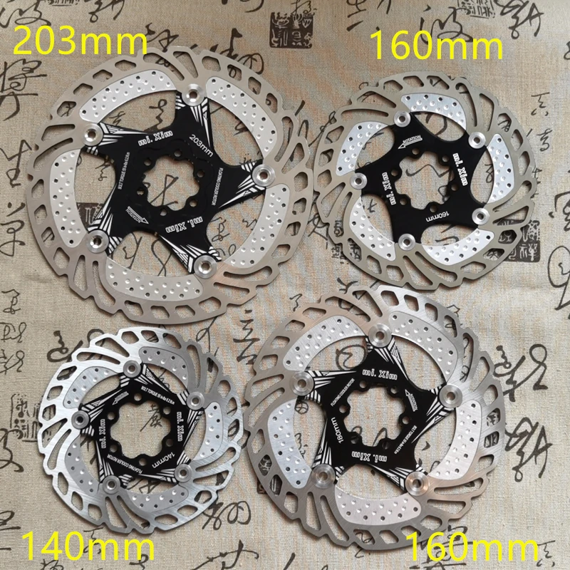 New Bicycle Brake Cooling Disc Floating Ice Rotor For MTB  Road Bike 203mm 180mm 160mm 140mm Cool Down Rotor vs RT99 RT86