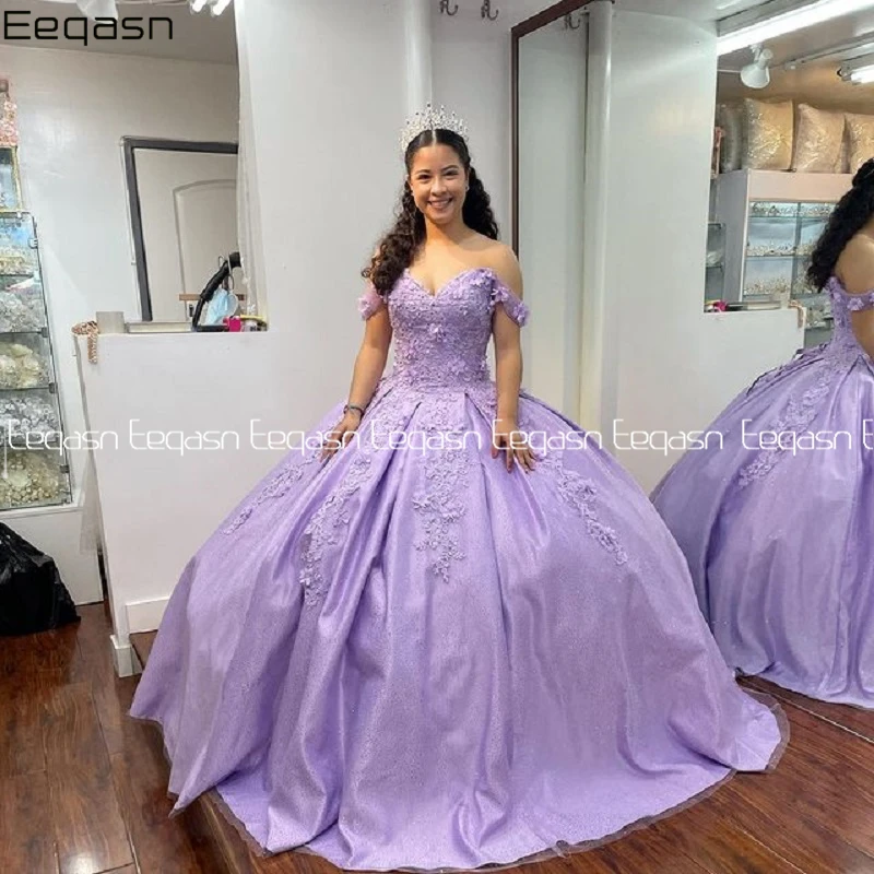 Бальное платье принцессы, платья Quinceanera, лавандовое платье на заказ Sweet 16, пышные платья, платье de 15 anos años quinceañera