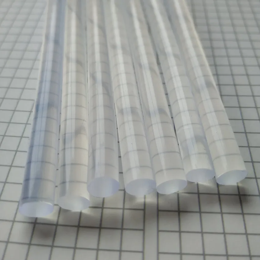 Imagem -03 - Bastões de Cola Quente Muito Transparentes 50 Peças mm de Diâmetro 100 mm de Comprimento para Pistola de Cola Elétrica Ferramentas de Reparo de Álbum de Artesanato