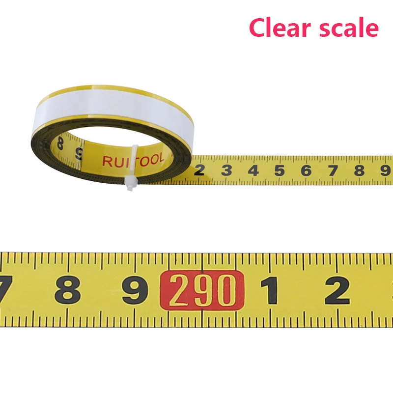 Woodworking T Track Tape Measure 12.5/16/19mm Width Metric Self Adhesive Scale Ruler for Miter Track Router Table Saw Measuring