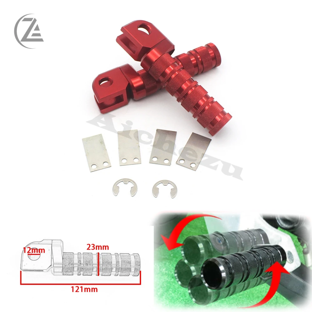 

ACZ Motorcycle 1 Pair CNC Front Foot Pegs Footrest Adjustable Foot Rests For Kawasaki Ninja ZX10R ZX636 ZX6R ZX9R Z1000 Z750