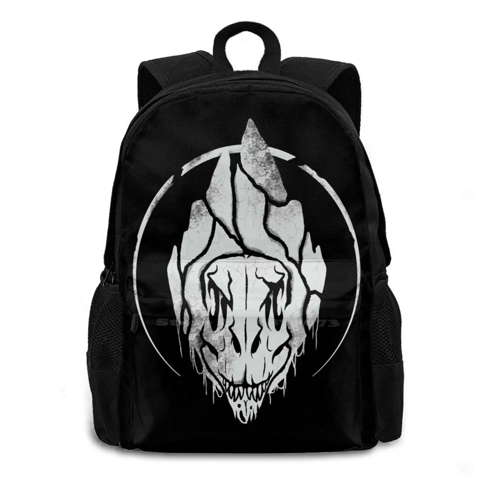 Light Grey Logo , Centered Hot Sale Schoolbag Backpack Fashion Bags Light Grey The Isle Dinosaurs