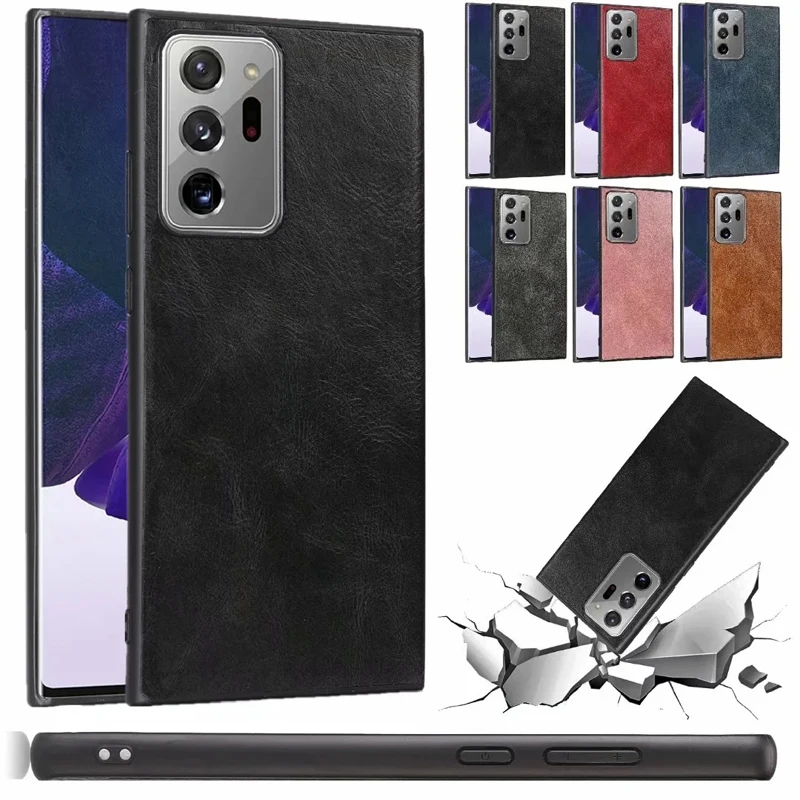 Funda Vintage Case for Samsung Galaxy Note 20 Ultra Case Note 20 Coque PU Leather Phone Back Case Cover Note 20 Ultra