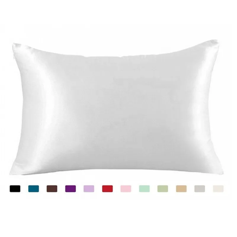 100% Silky Satin Hair Beauty Pillowcase Standard Queen 1PC