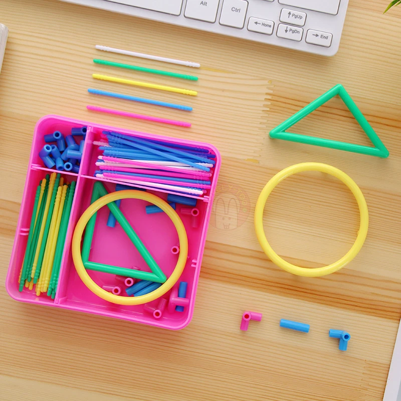 Montessori oyuncak birincil matematik çocuklar çocuklar için sayma oyuncaklar eğitici çocuklar için 1 ila 3 matematik ABS katı geometri modeli