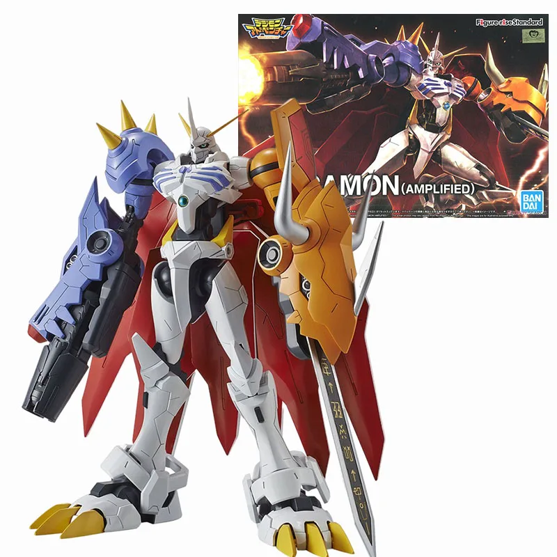 Original em estoque bandai figura-ascensão padrão anime digimon omegamon garurumon angemon alphamon guerra greymon figura modelo de ação