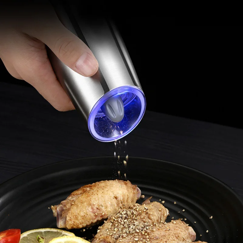 Penggiling Listrik Rumah Tangga Penggiling Lada Induksi Gravitasi Inti Keramik Baja Tahan Karat