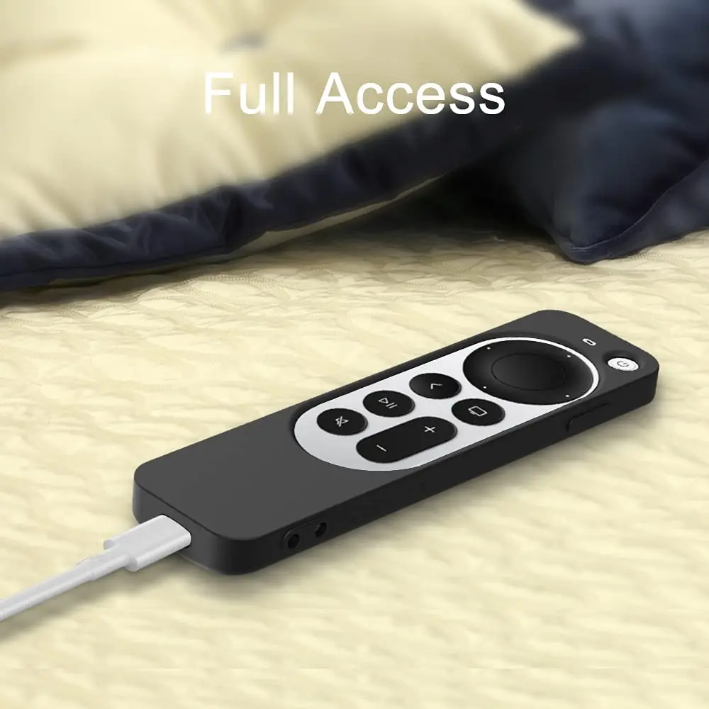 2022 Anti-Lost Protective Case for Apple TV 4K 2nd 3nd Gen Siri Remote Anti-Slip Durable Silicon Shockproof Cover