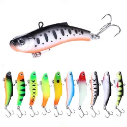 1Pcs 겨울 얼음 낚시 유혹 7cm 17g 싱킹 Wobbler Isca 인공 소프트 VIB 진동 미끼 Crankbait Pesca 송어 잉어 낚시