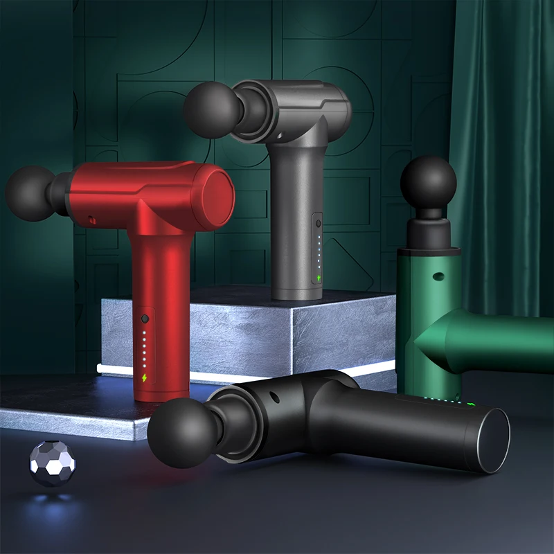 مجموعة تخفيف آلام العضلات مكونة من 6 قطع من رؤوس التدليك وعلاج الأنسجة العميقة وتمارين اللياقة البدنية ومسدس تدليك كهربائي #3