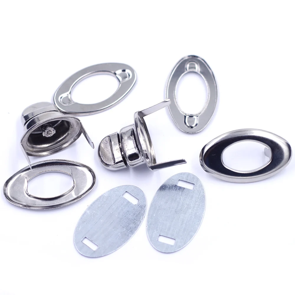 Turn Twist Switch Clasps Locks Buckle Metal For Handbag Purse Hardware Shoulder Tool Bag Craft DIY Finding