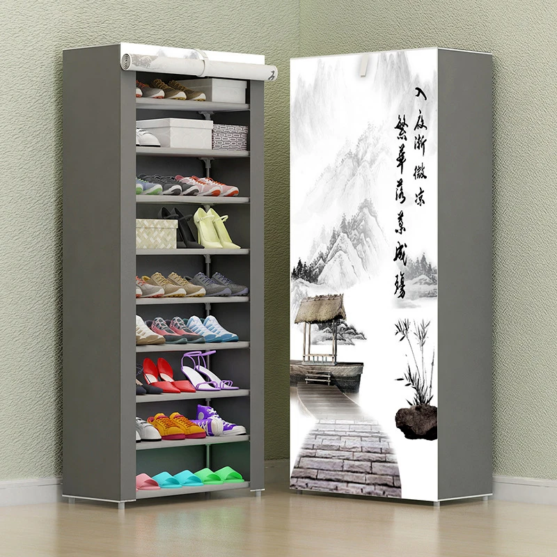 Multilayer Shoe Rack Easy assmble Shoes Storage Closet Organizer Home Dorm Room Furniture Space saving Nonwoven Shoe Cabinets