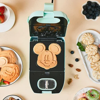 220V 650w Automatic Sandwich breakfast machine Cartoon Bakeware Waffle Maker Non-stick…