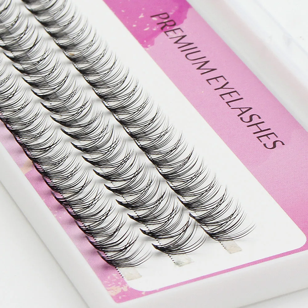 Premium 20D Individual Cluster Eyelash Extension Natural 3D Russian Volume Faux Eyelashes Bunches Lashes Makeup Cilia Cilias