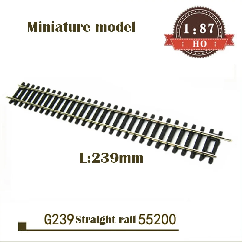 Modelo em miniatura 1:87 g239 trilho reto 239mm faixa reta 55200 acessórios material trem modelo areia tabela acessórios