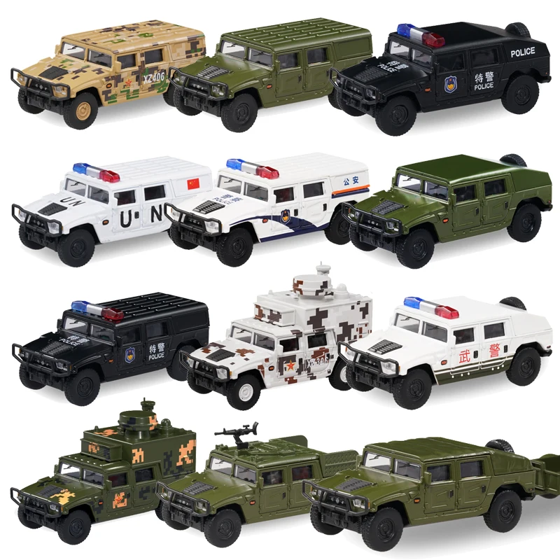 

1/64 XCARTOYS Alloy Dongfeng Warrior Generation Military Off-road Vehicle Armored Alloy Finished Car Model Children's Toy