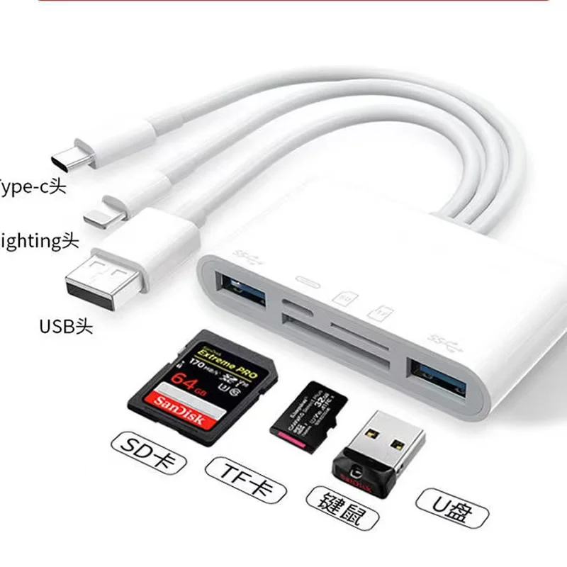 Bán Buôn Miễn Phí Vận Chuyển Chất Lượng Cao Đa Chức Năng Card Reader Cho Apple Android Mobie Máy Tính