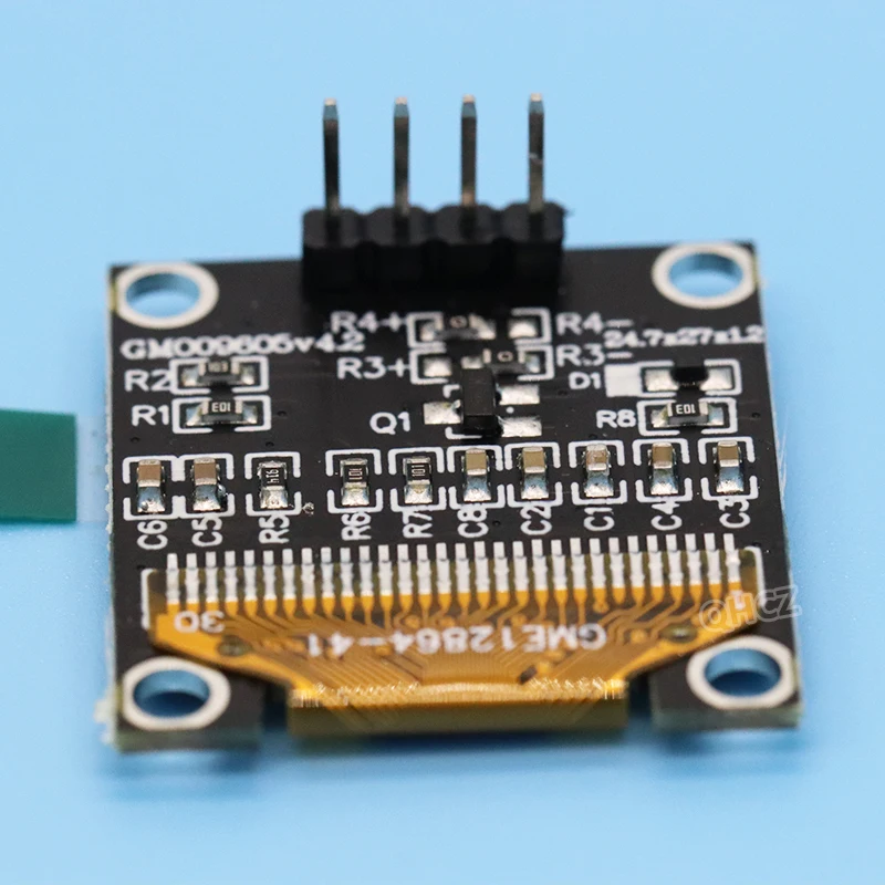 Écran OLED 0.96 pouces SSD1306 blanc/bleu/jaune bleu 0.96 pouces, technologie de communication IIC I2C pour ardu37
