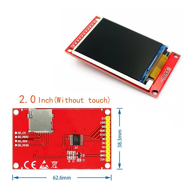 1.44/1.8/2.0/2.2/2.8 Polegada tft tela colorida módulo de exibição lcd unidade st7735 ili9225 ili9341 interface spi 128*128 240*320