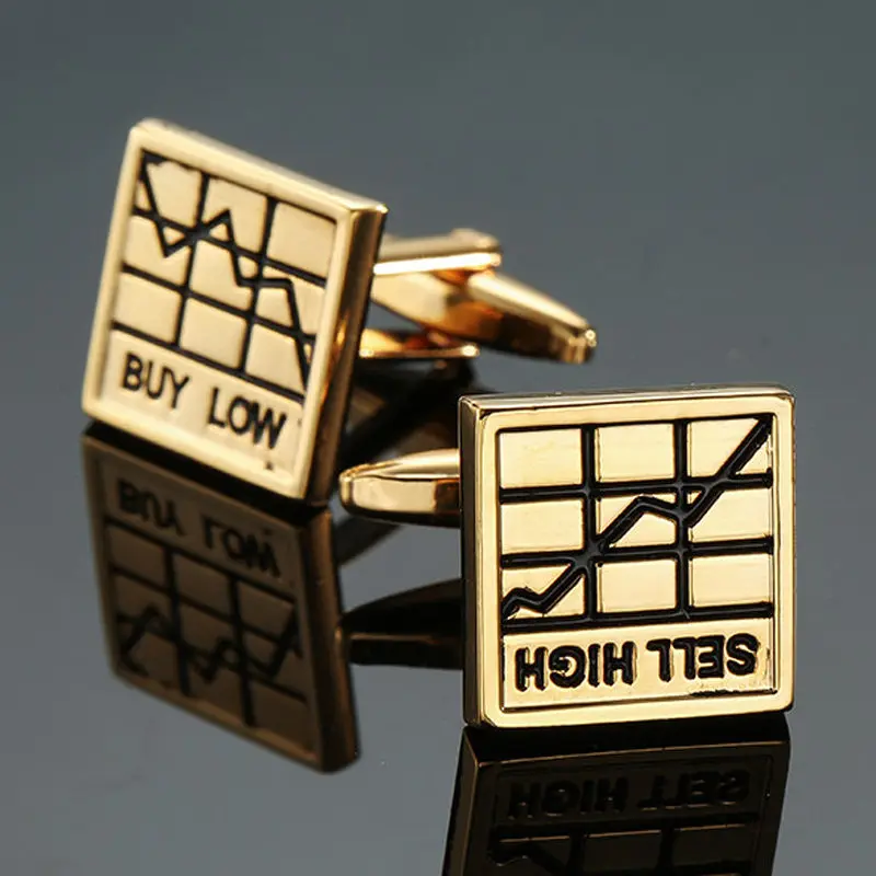 AS High quality playing card Cufflinks new fashion stock hammer dice pistol Cufflinks men\'s shirt badge pin birthday party gift