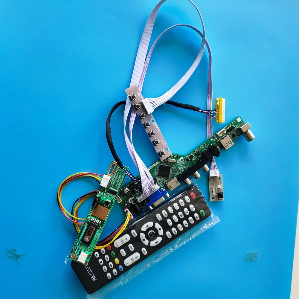 

Kit For LP154WX5 TL 1280x800 LVDS Audio AV USB Remote LED TV Controller Board HDMI-compatible VGA Screen Panel LCD Display 15.4"