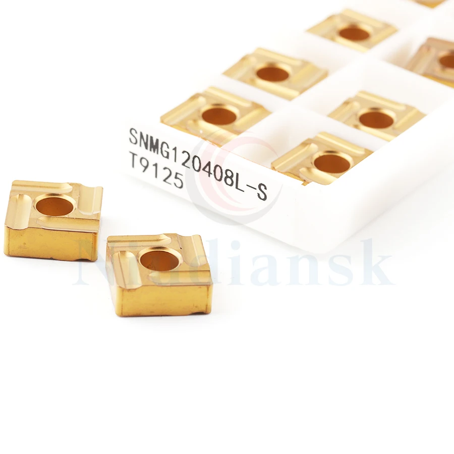 عالية الجودة SNMG120404R-S T9125 SNMG120408L-S T9125 مربع كربيد إدراج الخارجية تحول آلة خرط تعمل بالتحكم الرقمي بواسطة الحاسوب أدوات مقاومة للاهتراء شفرة