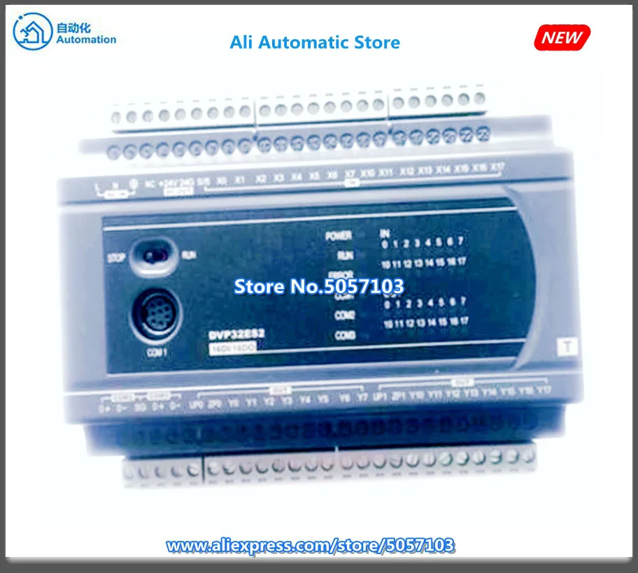 DVP32ES200T 32-Point Host 16DI 16DO NPN 24VDC 0.5A 2-Channel 100K Input Output 2-Channel 20K Input Output AC Power New