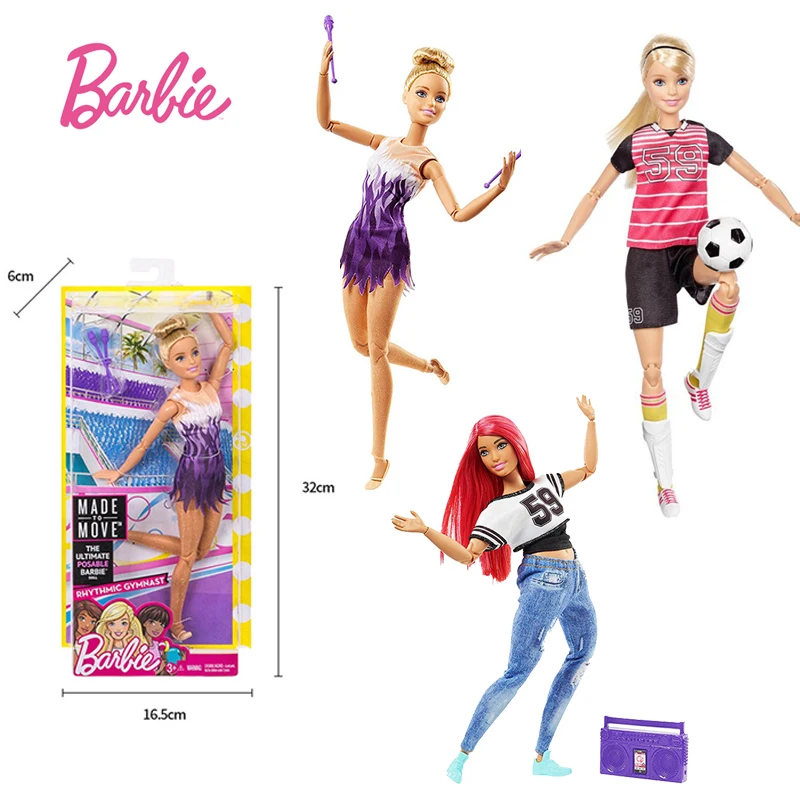 Original Barbie Brand Sport Girl Doll Toys Birthdays Girl Gifts for Kids Boneca Toys for Children Girls  Baby Doll Toy Jugetes