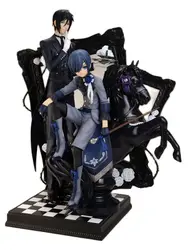 ARTFX J Black Butler Book of Circus Ciel Phantomhive Sebastian Michaelis PVC Action Figure Statue Collection Model Kids Toy Doll