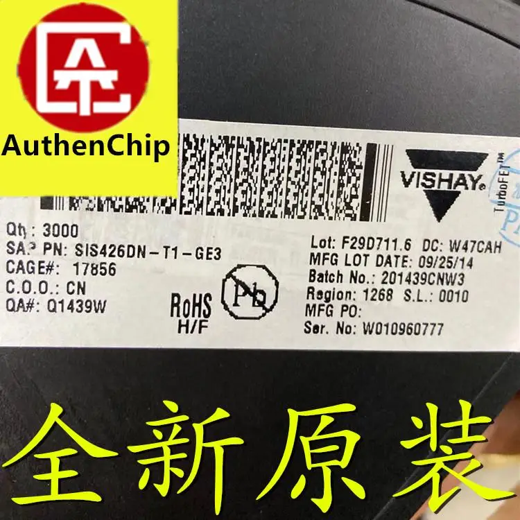 10 pçs 100% original novo em estoque SIS426DN-T1-GE3 sis426dn tela impressão s426 qfn8 mos tubo de efeito campo