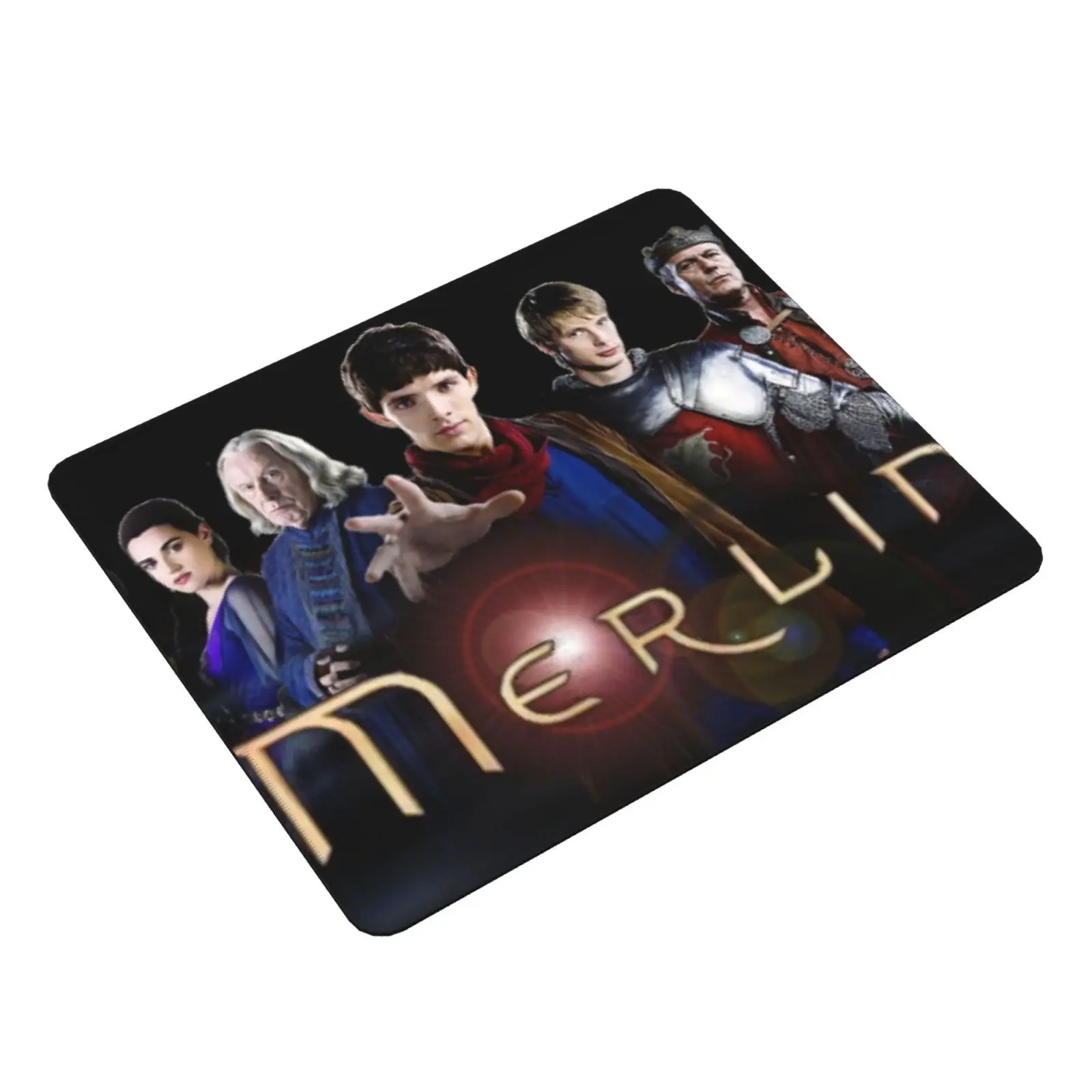 Merlin Mouse Pad DIY Print John John Hurt Bradley James Colin Morgan Merlin Magic Arthur History Tv