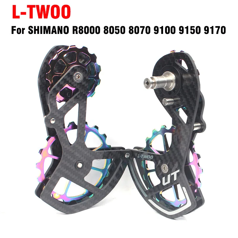 

LTWOO Road Bicycle Carbon Fiber Ceramic Bearing Guide Wheel 18T Colorful Rear Transmission Guide Wheel R8000 / R8500