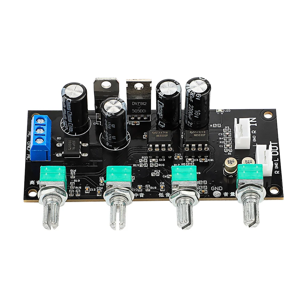 AIYIMA NE5532 Amplifier Tone Preamp Board Treble Bass Midrange Volume Tone Control Adjustment Pre-amplifier For Power Amplifier