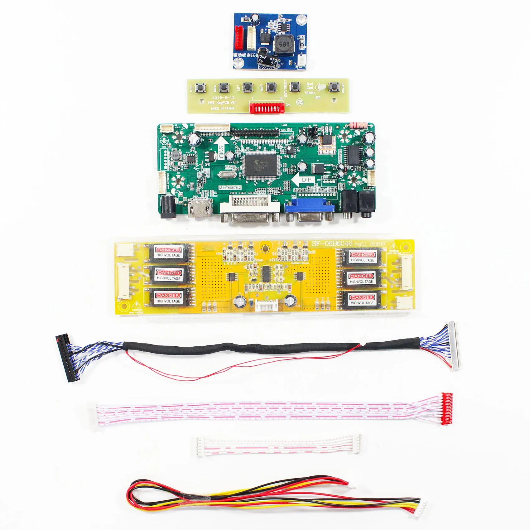 ل 20.1 في LM201U05 شاشة LCD HD مي VGA DVI LCD لوحة للقيادة M.NT68676