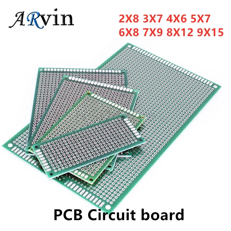 9x15 8x12 7x9 6x8 5x7 4x6 3x7 2x8 cm dwustronnie prototyp Diy uniwersalne, drukowane obwodu płytka drukowana tablica suchościeralna dla Arduino