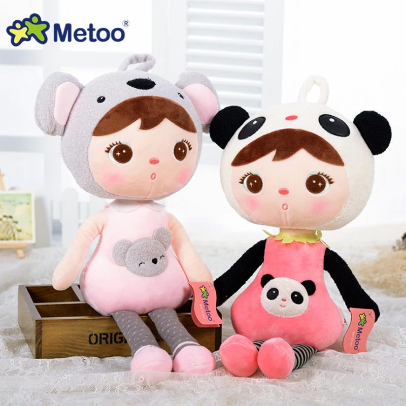 49cm kawaii Stuffed Plush Animals Cartoon Kids Toys for Girls Children Boys Kawaii Baby Plush Toys Koala Panda Baby Metoo Doll