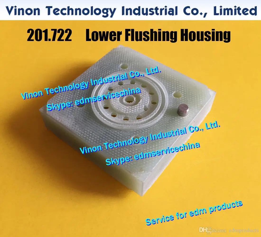 201.722 edm Lower Flushing Housing 50x50x13.3t for Agie Challenge,Classic,CUT1000, 500836284, 836.284 AGIE WEAR PARTS 201722