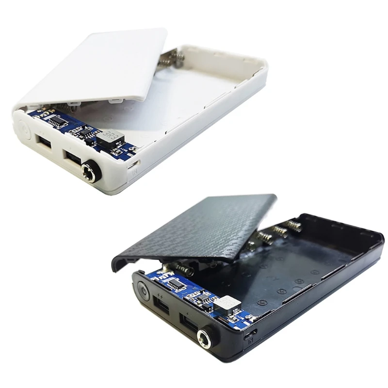 2023 New Non-removable Charging Box Power Bank Shell DC Output 9V/12V Dual USB Output DIY 7x18650 Battery Case